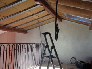 Isolation du plafond et rénovation de la mezzanine